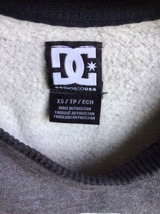 Sudadera DC Shoes Gris y Negra
