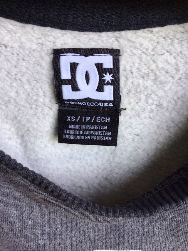 Sudadera DC Shoes Gris y Negra