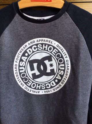 Sudadera DC Shoes Gris y Negra
