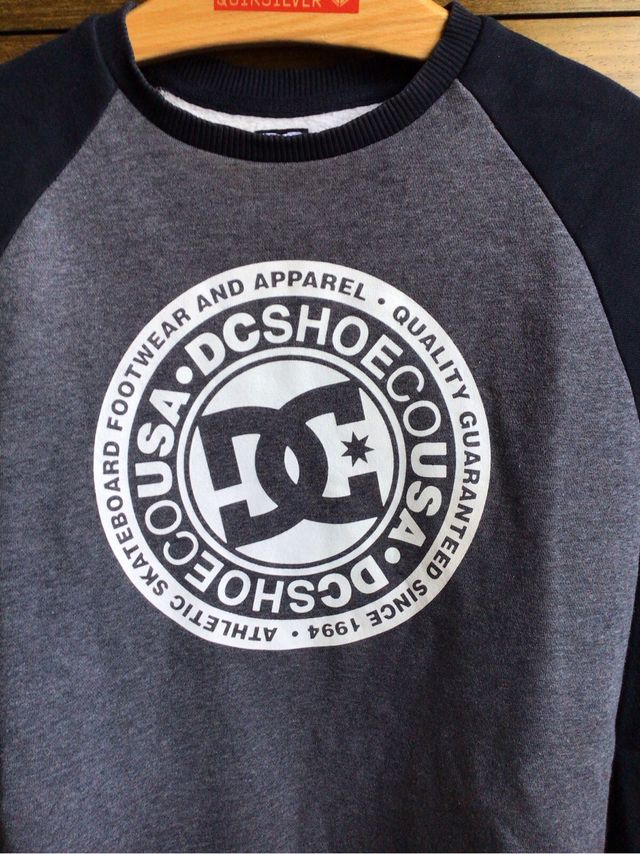 Sudadera DC Shoes Gris y Negra