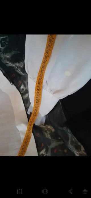 Abito bianco lungo con pois