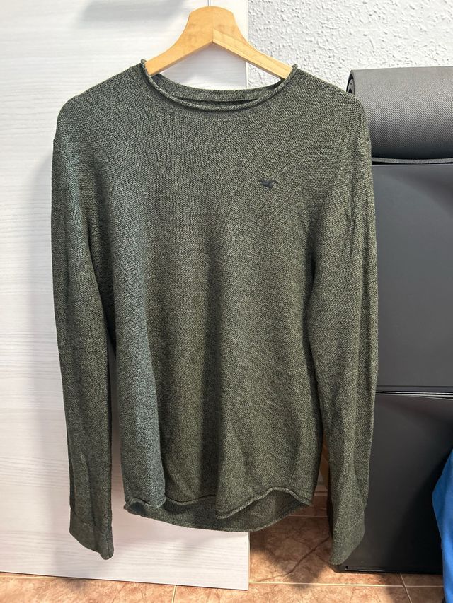 Sudadera Hollister verde manga larga