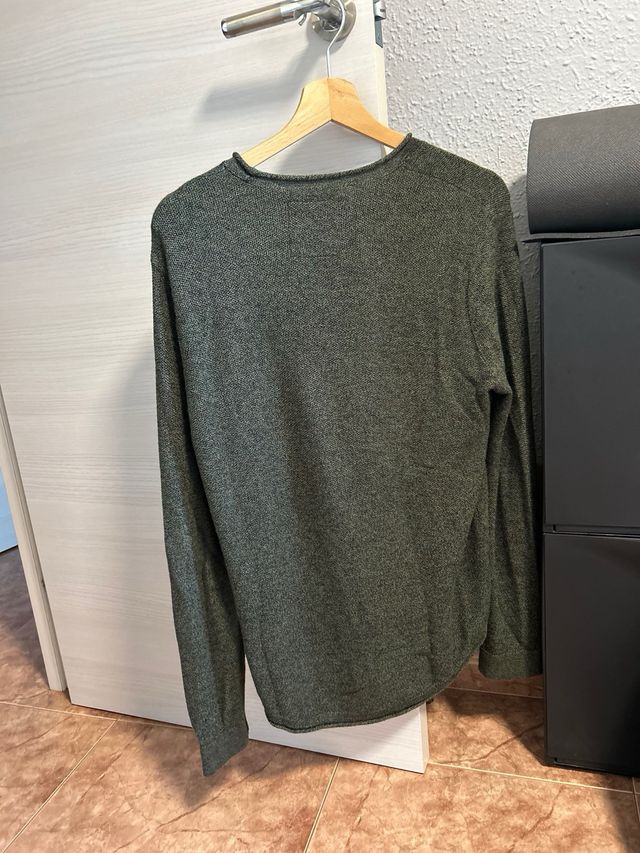 Sudadera Hollister verde manga larga