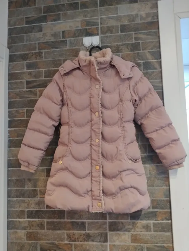 Abrigo de invierno rosa