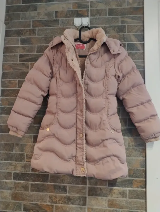 Abrigo de invierno rosa