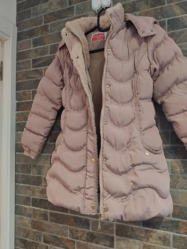 Abrigo de invierno rosa