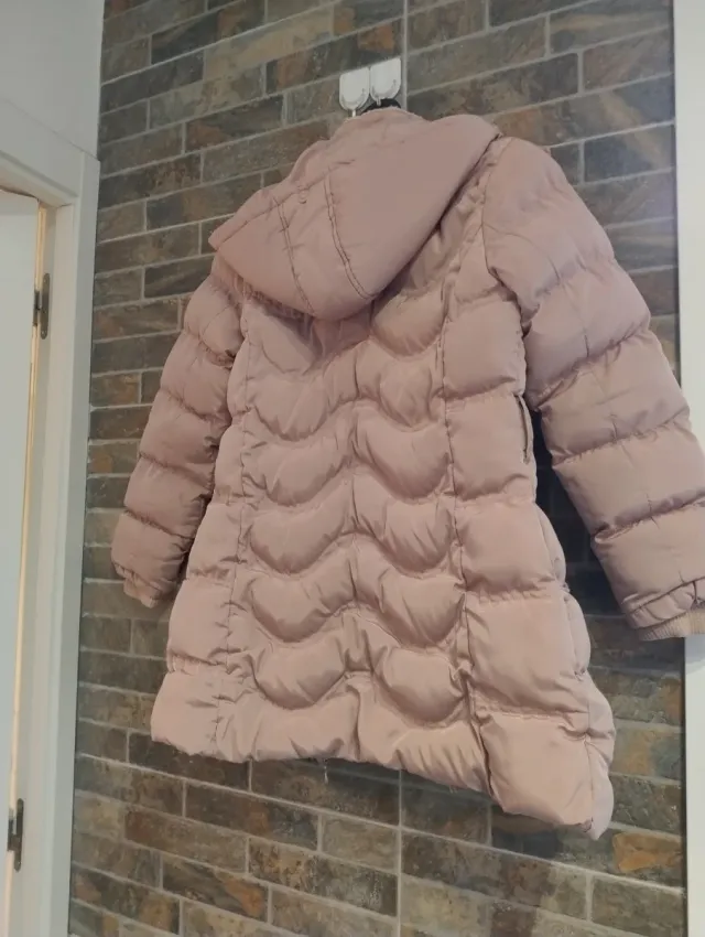 Abrigo de invierno rosa