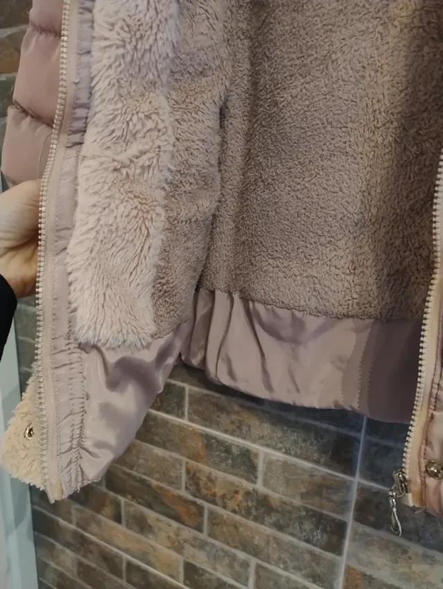 Abrigo de invierno rosa