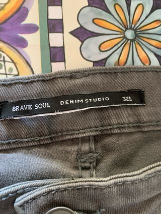 Jeans uomo Brave Soul grigi tg 32L