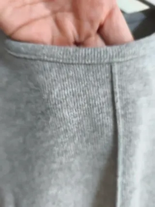 Vestido gris Zara manga corta