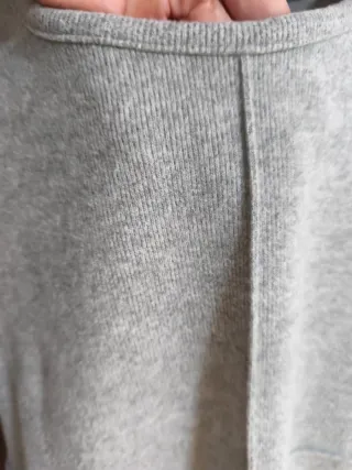 Vestido gris Zara manga corta