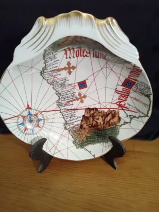 Concha Vista Alegre Mapa Antigo Dourado