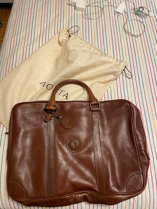 Maletín de piel Cardón marrón sin estrenar