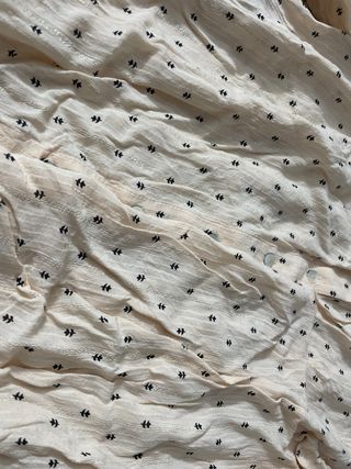 Blusa Mango Beige Estampada