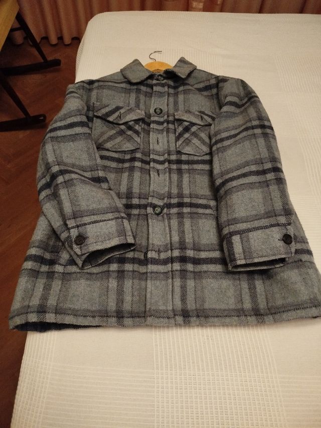 Abrigo de Lana Forrado a Cuadros