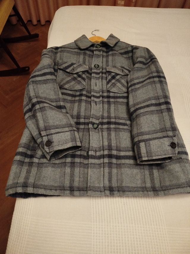 Abrigo de Lana Forrado a Cuadros