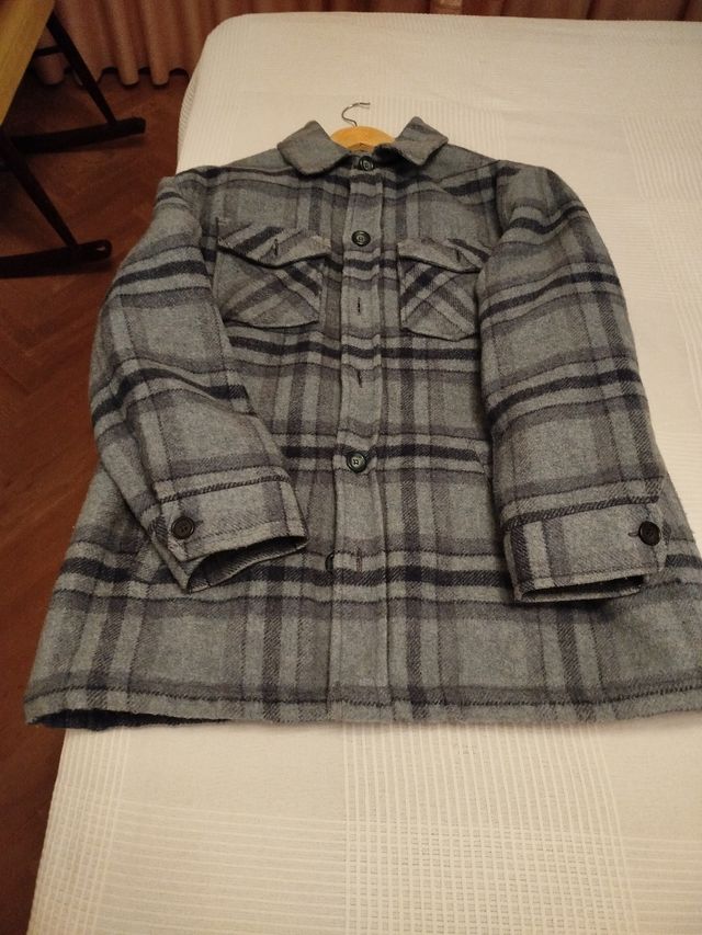 Abrigo de Lana Forrado a Cuadros