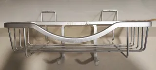 Jabonera de ducha metálica de aluminio