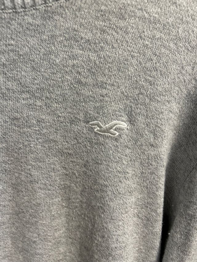 Sudadera Hollister gris manga larga