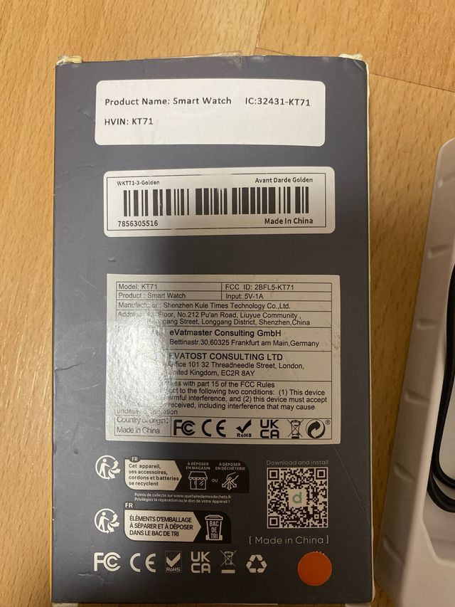 Smart Watch KT71 Oro