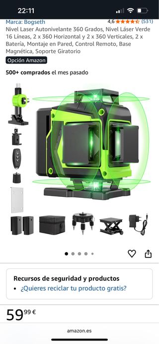 Nivel Láser Autonivelante 360°