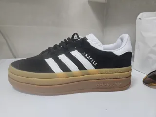 Zapatillas Adidas Gazelle Bold Plataforma Negras