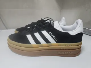 Zapatillas Adidas Gazelle Bold Plataforma Negras
