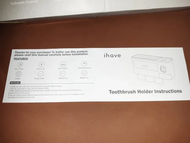 iHave Soporte Cepillos Dientes 4 Vasos