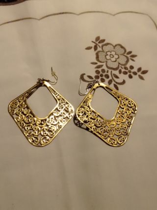 Pendientes grandes Filigrana estilo Steampunk