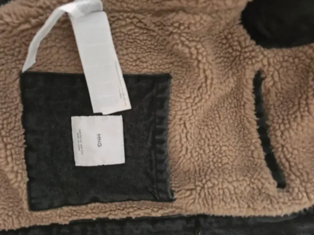 Cazadora Vaquera Borrego Gris Beige