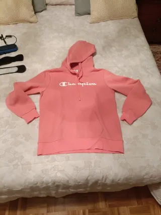 Sudadera Champion rosa con capucha