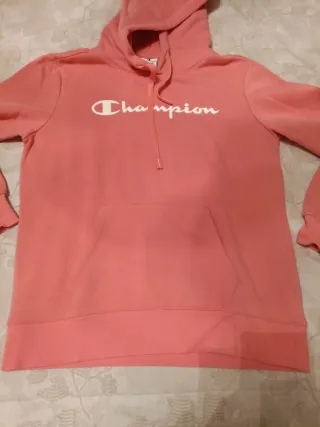 Sudadera Champion rosa con capucha