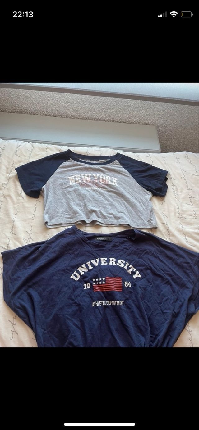 Lote 2 camisetas estampadas