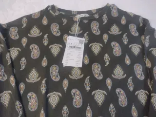 Jersey punto fino Springfield verde estampado