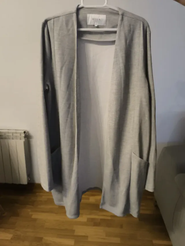 Cárdigan VILA gris perla talla única