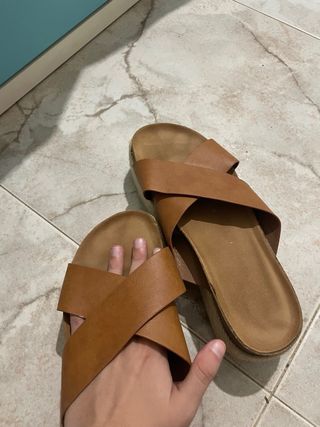 Sandalias plataforma esparto marrón