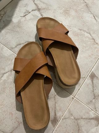 Sandalias plataforma esparto marrón