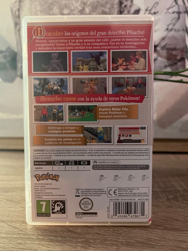 Detective Pikachu El Regreso Switch