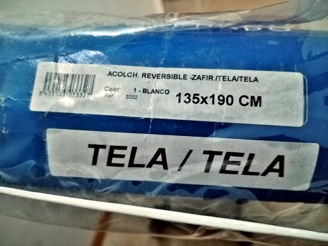 Cubrecolchón Acolchado Reversible Zafir