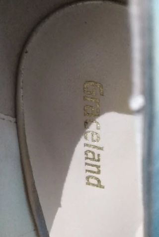 Tacones Graceland Talla 38 Dorados/Plateados