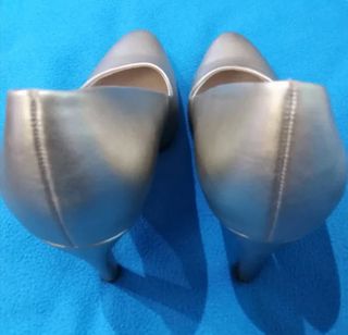 Tacones Graceland Talla 38 Dorados/Plateados
