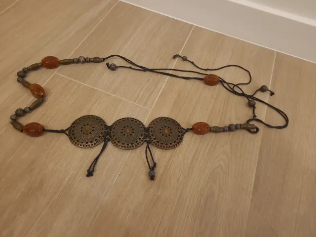 Cinturón Zara Dorado y Naranja