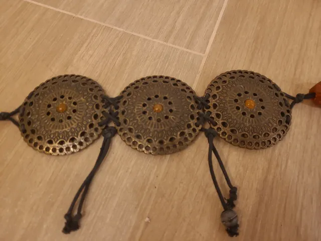 Cinturón Zara Dorado y Naranja