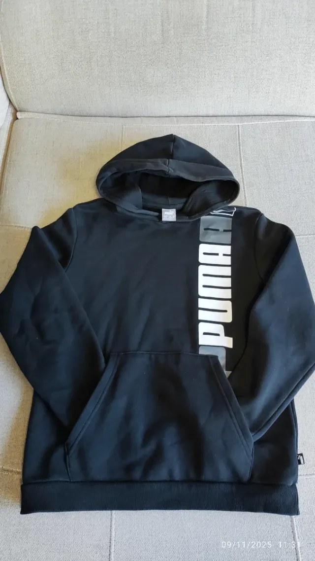 Sudadera Puma Negra 11-13 años