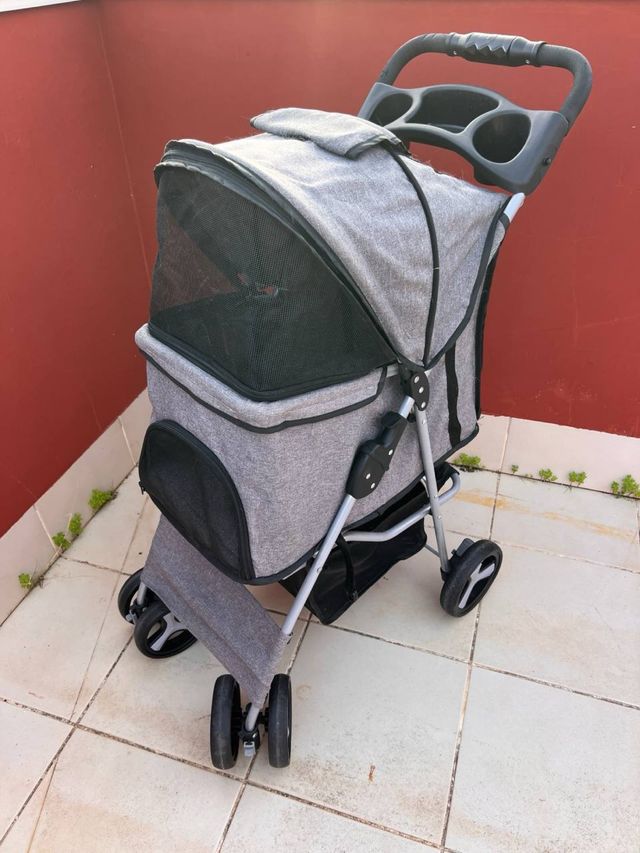 Cochecito para Perros/Gatos Gris