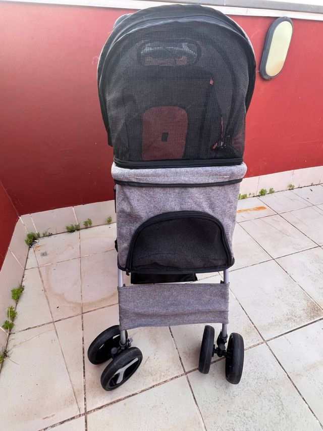 Cochecito para Perros/Gatos Gris