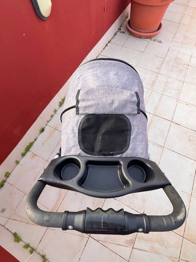 Cochecito para Perros/Gatos Gris