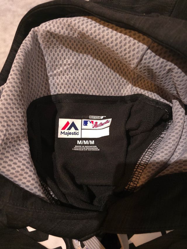 Sudadera Majestic MLB Colorado Rockies Negra M 864