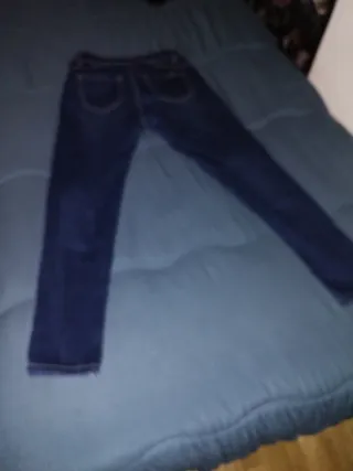 Pantalón largo mujer azul