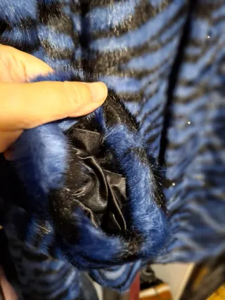 Chaquetón pelo Elogui - Corte Ingles azul y negro